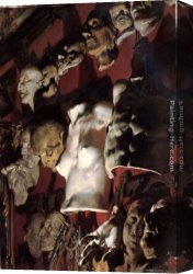 Adolph Canvas Paintings - Still life by Adolph von Menzel