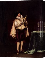 Lesrel Canvas Paintings - The Trophy by Adolphe Alexandre Lesrel