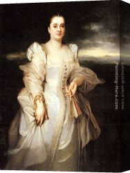 Portrait of a Woman Canvas Paintings - Portrait of a Woman by Adolphe Monticelli