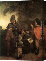 Adriaen Canvas Paintings - The Stall-keeper by Adriaen van Ostade