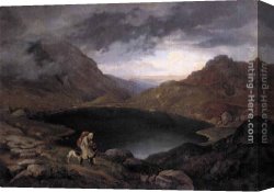 Ludwig Canvas Paintings - Pool in the Riesengebirge by Adrian Ludwig Richter