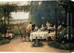 The Toast Canvas Paintings - Toast to the heir presumptive by Adrien Moreau