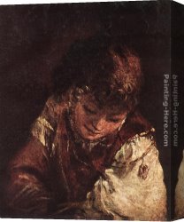 Portrait of a Young Boy Canvas Paintings - Portrait of a Boy by Aert de Gelder