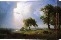 Albert Bierstadt Among The Sierra Nevada, California Canvas Paintings - California Spring by Albert Bierstadt