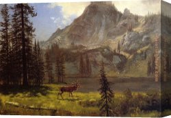 Call Canvas Paintings - Call of the Wild by Albert Bierstadt