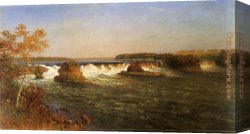 Saint Cecilia Canvas Paintings - Falls of Saint Anthony by Albert Bierstadt