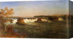 Fall Canvas Paintings - Falls of St by Albert Bierstadt