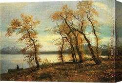 Mary Canvas Paintings - Lake Mary California by Albert Bierstadt