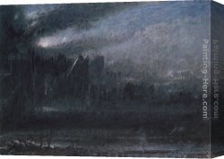 Gone to Ground Canvas Paintings - Christian and Faithfull in the Grounds of Giant Despair by Albert Goodwin