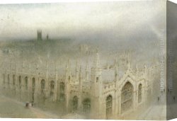 Almost Heaven Canvas Paintings - The Rain From Heaven, All Souls, Oxford by Albert Goodwin