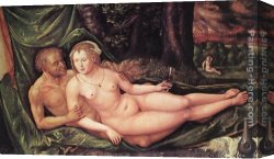 The Daughters of Judah in Babylon Canvas Paintings - Lot and his Daughter by Albrecht Altdorfer