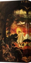 Resurrection - Morn Canvas Paintings - Resurrection Of Christ by Albrecht Altdorfer