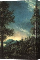 The Danube Valley Near Regensburg Canvas Paintings - The Danube Valley near Regensburg by Albrecht Altdorfer