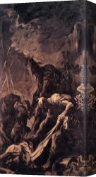 A Rank Soldier of The 7th Hussar Regiment Canvas Paintings - Entombment of a Soldier by Alessandro Magnasco