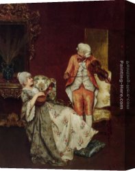 Sani Canvas Paintings - A Duet by Alessandro Sani