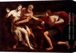 Turchi Canvas Paintings - Cephalus And Procris by Alessandro Turchi