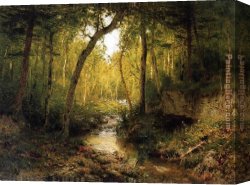 Alexander Canvas Paintings - A Summer Haunt by Alexander Helwig Wyant