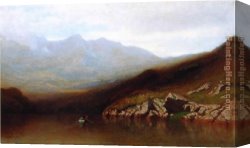 Alexander Canvas Paintings - Boating in the Adirondacks by Alexander Helwig Wyant