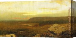Alexander Canvas Paintings - Pink Sunset by Alexander Helwig Wyant