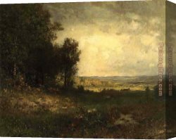 Alexander Canvas Paintings - The End of Summer by Alexander Helwig Wyant