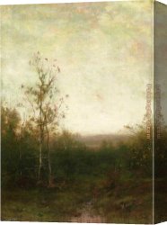 Alexander Canvas Paintings - The Golden Hour by Alexander Helwig Wyant