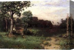 Alexander Canvas Paintings - The Old Schoolhouse by Alexander Helwig Wyant