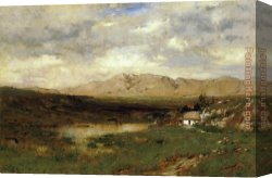 Alexander Canvas Paintings - View in County Kerry by Alexander Helwig Wyant
