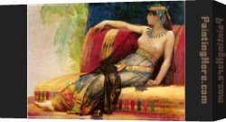 Cleopatra Testing Poisons on Condemned Prisoners Canvas Paintings - Cleopatra by Alexandre Cabanel