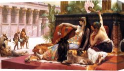 Prisoners Canvas Paintings - Cleopatra Testing Poisons on Condemned Prisoners by Alexandre Cabanel