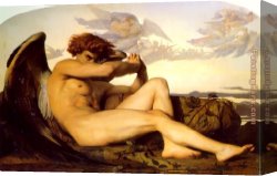 The Angel And Tobias with The Fish Canvas Paintings - Fallen Angel by Alexandre Cabanel