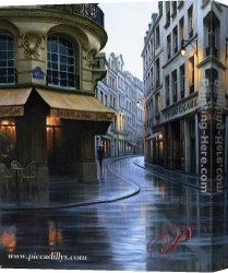 Butirskiy Canvas Paintings - I Love Paris by Alexei Butirskiy