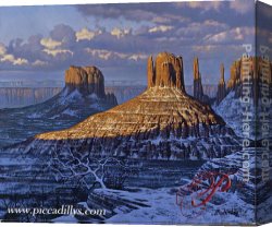 Butirskiy Canvas Paintings - Monument Valley by Alexei Butirskiy