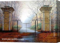 Butirskiy Canvas Paintings - Morning Mist by Alexei Butirskiy