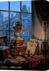 Butirskiy Canvas Paintings - Treasured Past by Alexei Butirskiy