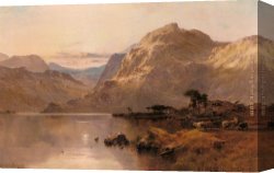 North Star Canvas Paintings - Crafnat, North Wales by Alfred de Breanski