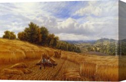 Resting Canvas Paintings - Resting From The Harvest by Alfred Glendening