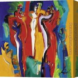 The Hunting Party Canvas Paintings - Bachelor Party I by Alfred Gockel