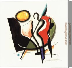 Piano Canvas Paintings - Boogie Woogie Piano Man by Alfred Gockel