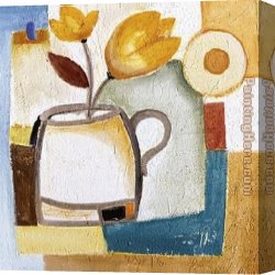 The Stirrup Cup Canvas Paintings - Cup of Flower I by Alfred Gockel