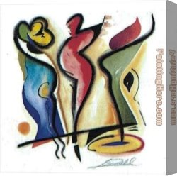 Dancing in The Wind Canvas Paintings - Dancing by Alfred Gockel
