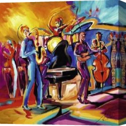 The Swing 1767 Canvas Paintings - Full Swing II by Alfred Gockel