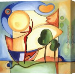 Fun in The Sun VIII Canvas Paintings - Fun in the Sun I by Alfred Gockel