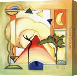 Fun in The Sun VIII Canvas Paintings - Fun in the Sun III by Alfred Gockel