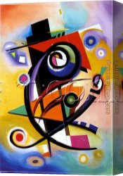 Wassily Kandinsky Canvas Paintings - Homage to Kandinsky by Alfred Gockel