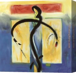 Music Canvas Paintings - Moved By The Music VII by Alfred Gockel