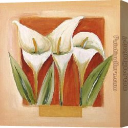 Exotic Floral II Canvas Paintings - Sandstone Florals II by Alfred Gockel