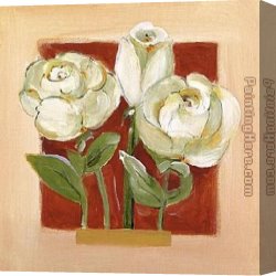 Exotic Floral II Canvas Paintings - Sandstone Florals IV by Alfred Gockel