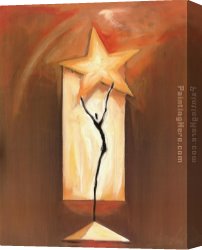 North Star Canvas Paintings - Star Dance by Alfred Gockel