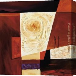 Sunrise Canvas Paintings - Starry Sunrise I by Alfred Gockel