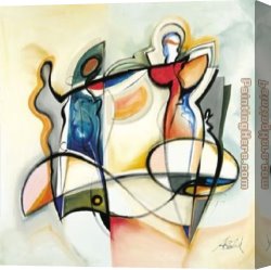 A Peaceful Time Canvas Paintings - Time To Say Goodbye by Alfred Gockel